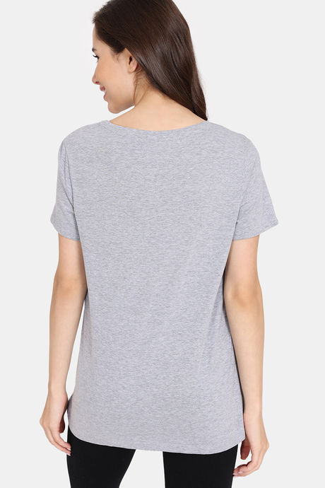 Rosaline Bloom Fest Knit Cotton Top (Pack of 2) -  Green Grey — image 4